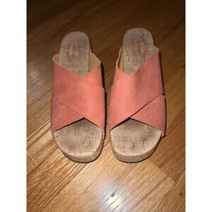 Kork Ease Women Rust Brown Mule Sandal Size 8 M